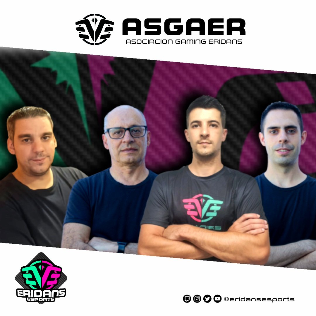 eridansesports's tweet photo. Nuestra mayor obligación en ASGAER y ERIDANS es ser transparentes. Fundadores y Junta Directiva (de izquierda a derecha):
- Joosse (Jose)
- Vigarri (Carlos)
- @Totokes19 (Abel)
- Dgr09 (Dani) https://t.co/cyP5ReF9rR