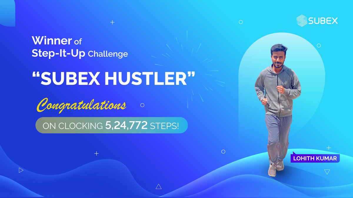 rhravip's tweet photo. RT @@Subex: We organized the "#StepItUpChallenge" for employees to promote a healthier lifestyle. Lohith Kumar achieved an incredible 524,772 steps, earning him the title of "Subex Hustler."
Congratulations to all participants!
#StepsChallenge #Fitness… https://t.co/F0ougaRfVd