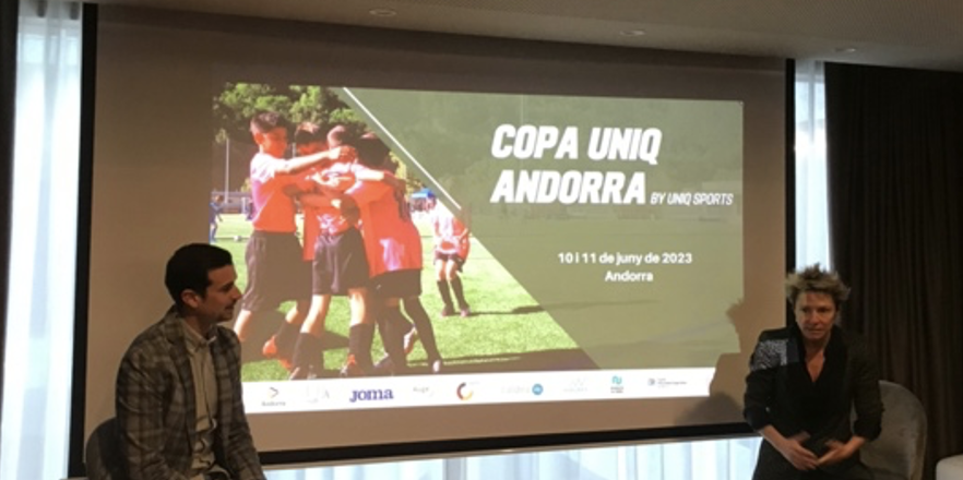 EsportsCluster's tweet photo. Avui UniQ Sports, membre de @EsportsCluster ha presentat a @IngeniCW la nova edició del torneig de futbol 7, COPA UNIQ ANDORRA, el proper 10 i 11 de juny de 2023. https://t.co/8pXhBoSEkt