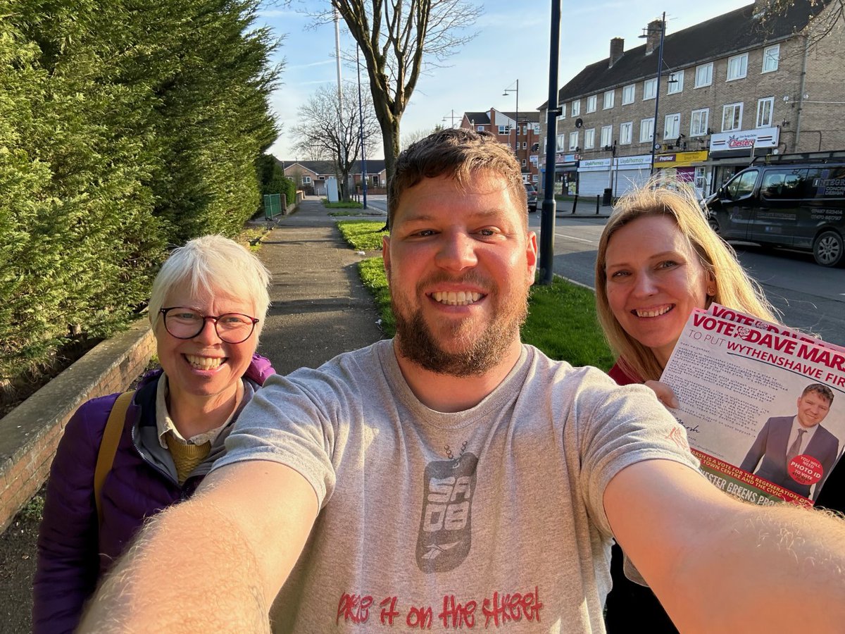 Last night the weather was great and our fantastic campaign continued. We are out again today in this drizzly rain. Woodhouse Park needs a labour voice so please make sure you are voting for <a href="/davidgmarsh/">Cllr Dave Marsh</a>  on May 4th. Please get in touch if you can put a poster in your window