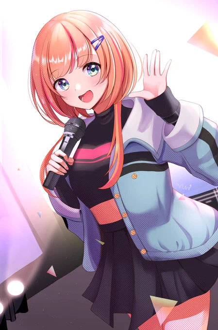 キズナアイちゃんのアニメ、絆のアリルと、アリルズを全力で応援しますミラク、中の人も主人公マインドで可愛い～#おえかきアリルズ #絆のアリル 