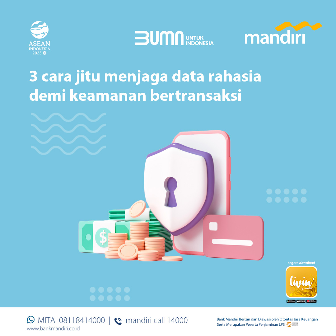 mandiricard's tweet photo. Sahabat, agar tidak mengalami modus penipuan yang meminta data-data rahasia perbankan, berikut beberapa beberapa cara agar dapat bertransaksi dengan aman dan nyaman.

Hubungi Mandiri Call 14000 jika Sahabat mengalami transaksi mencurigakan dan indikasi penipuan.

#kelasmandiri https://t.co/OX9cAXDvyG