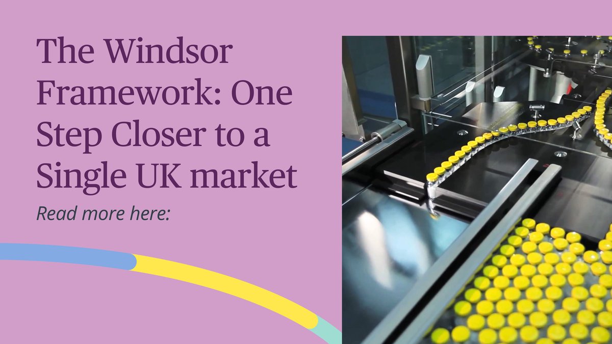 Following the coming into force of the Windsor Agreement on 25 March 2023, our team takes a look at what this means in practice for the UK pharmaceutical industry. Click here to read more on BioTalk: 2bird.ly/434itjA