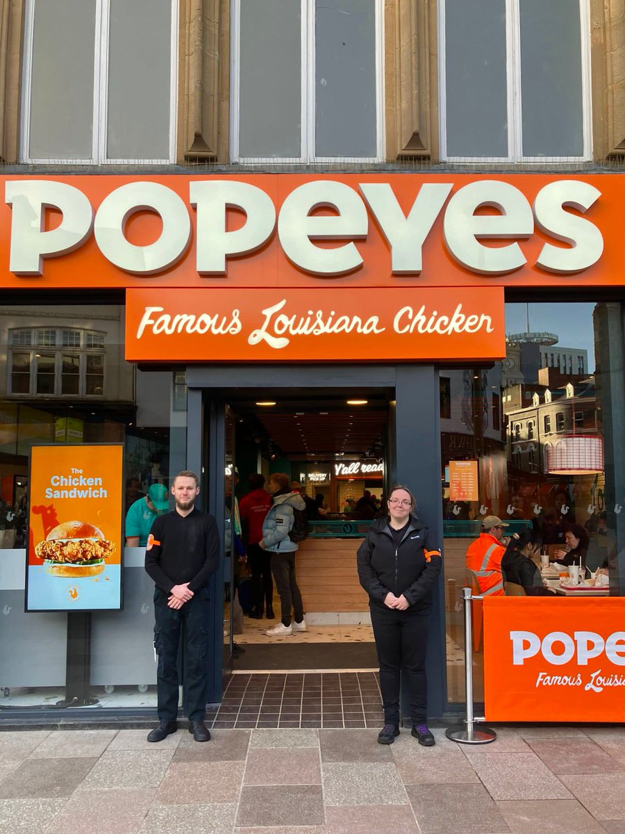 Shout out to the team for doing a great job so far at our new deployment at <a href="/Popeyes/">Popeyes</a> in Cardiff 🍔👏  

#ExceptionalPeople #WorkWithTheBest