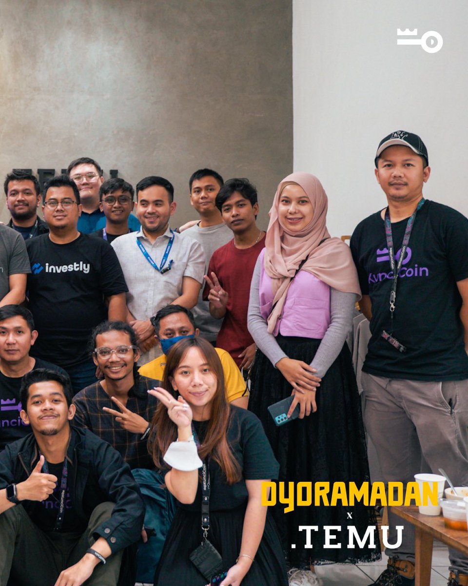 Big thanks to all speakers, .TEMU, and all of #KunciArmy for your enthusiasm at DYORAMADAN! 🔥✨