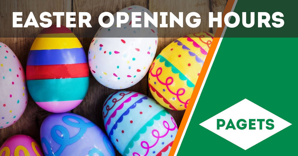 🐰🐣 EASTER OPENING HOURS UPDATE 🐣🐰 Pagets will be closed on Easter Monday, April 10th. But don't worry - we'll be open as usual on Good Friday (April 7th) from 7am to 5pm, and on Saturday (April 8th) from 7am to 12:30pm. Hop in and see us soon! 🐰🌷