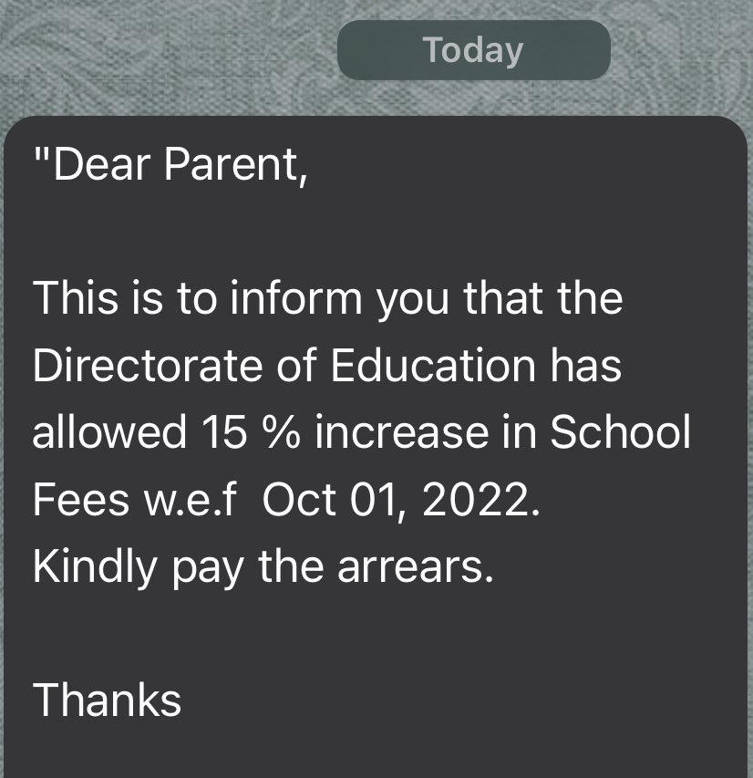 OnlyMukul's tweet photo. Got this message from my kid’s school today. What’s this @ArvindKejriwal @AtishiAAP ? @BJP4Delhi @TajinderBagga @KapilMishra_IND @AamAadmiParty https://t.co/wgqiVuFwqU