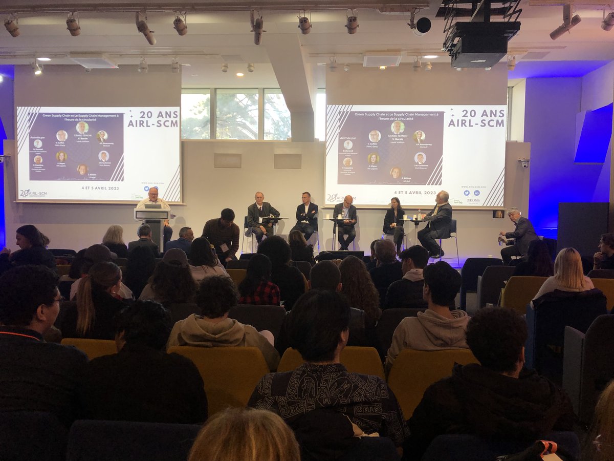 Lancement de la seconde table ronde pour les #20ans de l'<a href="/AIRL_SCM/">AIRL-SCM</a> dans les locaux de <a href="/NEOMAbs/">NEOMA Business School</a> sur la thématique de la décarbonation et des supply chains à l'épreuve de la circularité