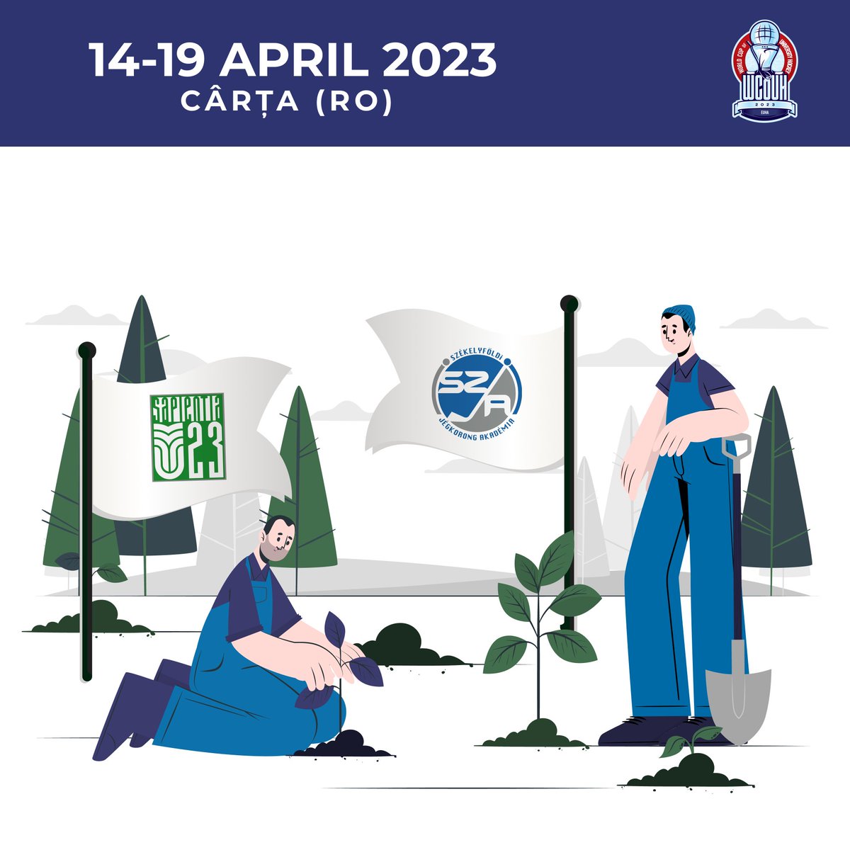 🏒One of the most important missions of the Szeklerland Ice Hockey Academy is to play an active role in society. In the 2020-2021 season, we made thematic jerseys for our athletes in the Sapientia U23 team to raise awareness about environmental issues.
#wcouh #SZJA #SapientiaU23