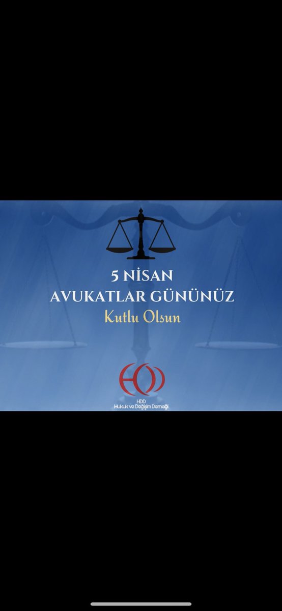 Adaletin tecellisi için çalışan tüm avukatların 5 Nisan Avukatlar Gününü tebrik ediyoruz.