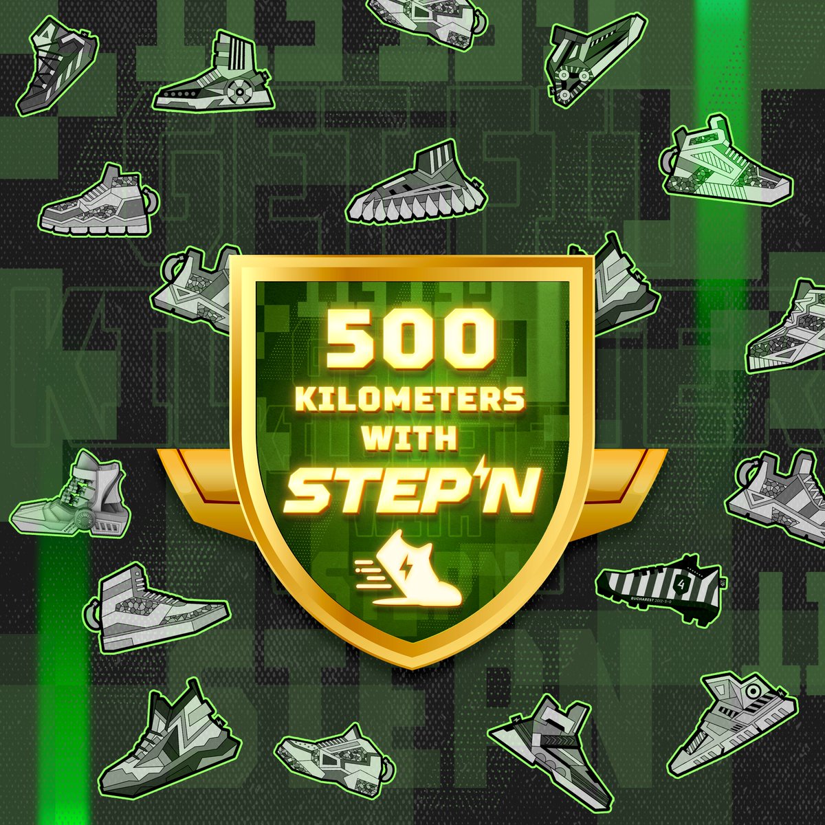 CioSilv's tweet image. Introducing @Stepnofficial  #NFT's Mileage  series.

These awesome badges will give you a change to win $GMT in the coming months.

Once you have logged 500 kms using the STEPN app, you can claim your 500 km badge.

❤️ + Retweet