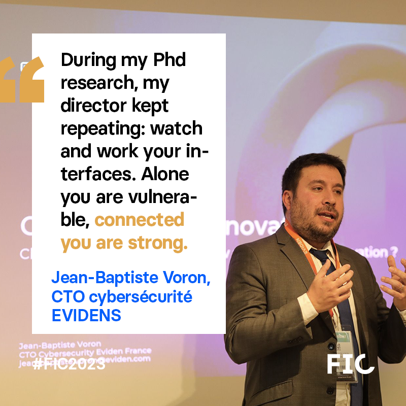This morning, we received some of the finalists of the #FIC2023 Startup Award, organised in partnership with <a href="/ecso_eu/">ECSO</a> and <a href="/Eviden_Security/">Eviden Cybersecurity</a>.

👥<a href="/ComputableFacts/">ComputableFacts</a> <a href="/anozrway/">ANOZR WAY</a> <a href="/Defants35/">Defants</a> <a href="/MalizenSecurity/">Malizen</a> <a href="/CYBI_CYBER/">Cybi</a> <a href="/OneKeyHQ/">OneKey</a> 

Thanks to <a href="/jbvoron/">Jean-Baptiste Voron</a>, CTO of Eviden for his introduction