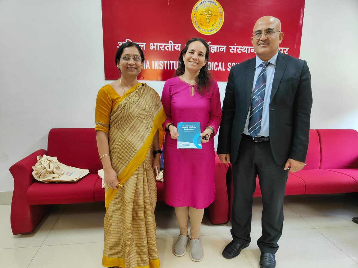 <a href="/RSTMH/">Royal Society of Tropical Medicine and Hygiene</a> strategy presented by <a href="/TamarGhosh/">Tamar Ghosh</a> , Chief Executive in presence of Prof Madhabananda Kar, Executive Director @Madhabanan11863 , AIIMS Jodhpur and Prof Pankaja Raghav <a href="/raghavpankaja3/">Dr. Pankaja Raghav</a>, Dept of Community Medicine &amp; Family Medicine <a href="/AIIMSJOfficial/">AIIMS Jodhpur</a> <a href="/Cmfmaiimsjdh/">CMFM Dept AIIMS Jodhpur</a> <a href="/aiims_jodhpur/">AIIMS Jodhpur</a>
