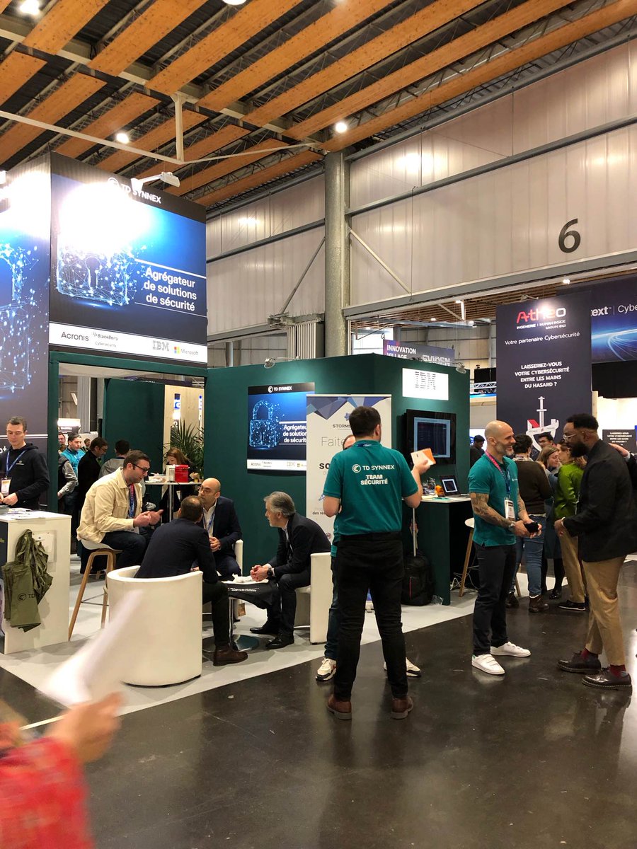 TDSYNNEX_France's tweet photo. C'est parti pour 3 jours de rencontres et d'échanges sur la #cybersécurité au @FIC_eu ! 🔒 

Nous sommes heureux de vous accueillir avec nos partenaires @Acronis, @BlackBerry, @CiscoFrance  @IBM et @microsoftfrance stand F35. 

Plus d'infos sur It Mag 👉 https://t.co/YqezW0hJQD https://t.co/DGXYeKJ0wP