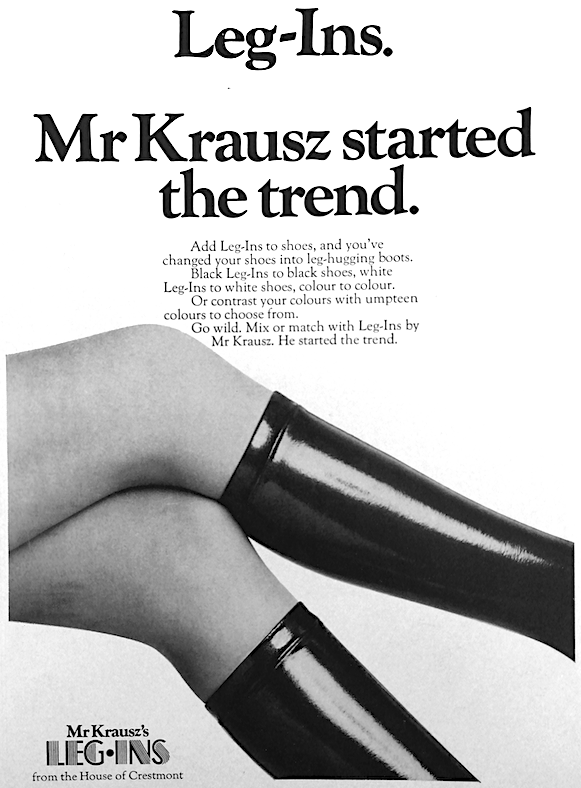 LeeVanBee's tweet photo. A vintage ad for Mr Krausz's Leg-Ins from the House of Crestmont. Mr Krausz started the trend but how long did it last?
#Fashion #AdArt #Art #Vintage #VintageAd #VintageAds #VintageFashion #VintageStyle #GraphicArt #1970s https://t.co/oM4Us7r2t8