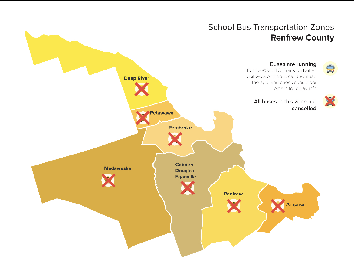 RCJTC_Trans's tweet photo. IMPORTANT NOTICE: all transportation services are CANCELLED, for Wednesday April 5, 2023 due to Weather &amp; Road Conditions. All schools are OPEN. https://t.co/aFw3cJnpPB