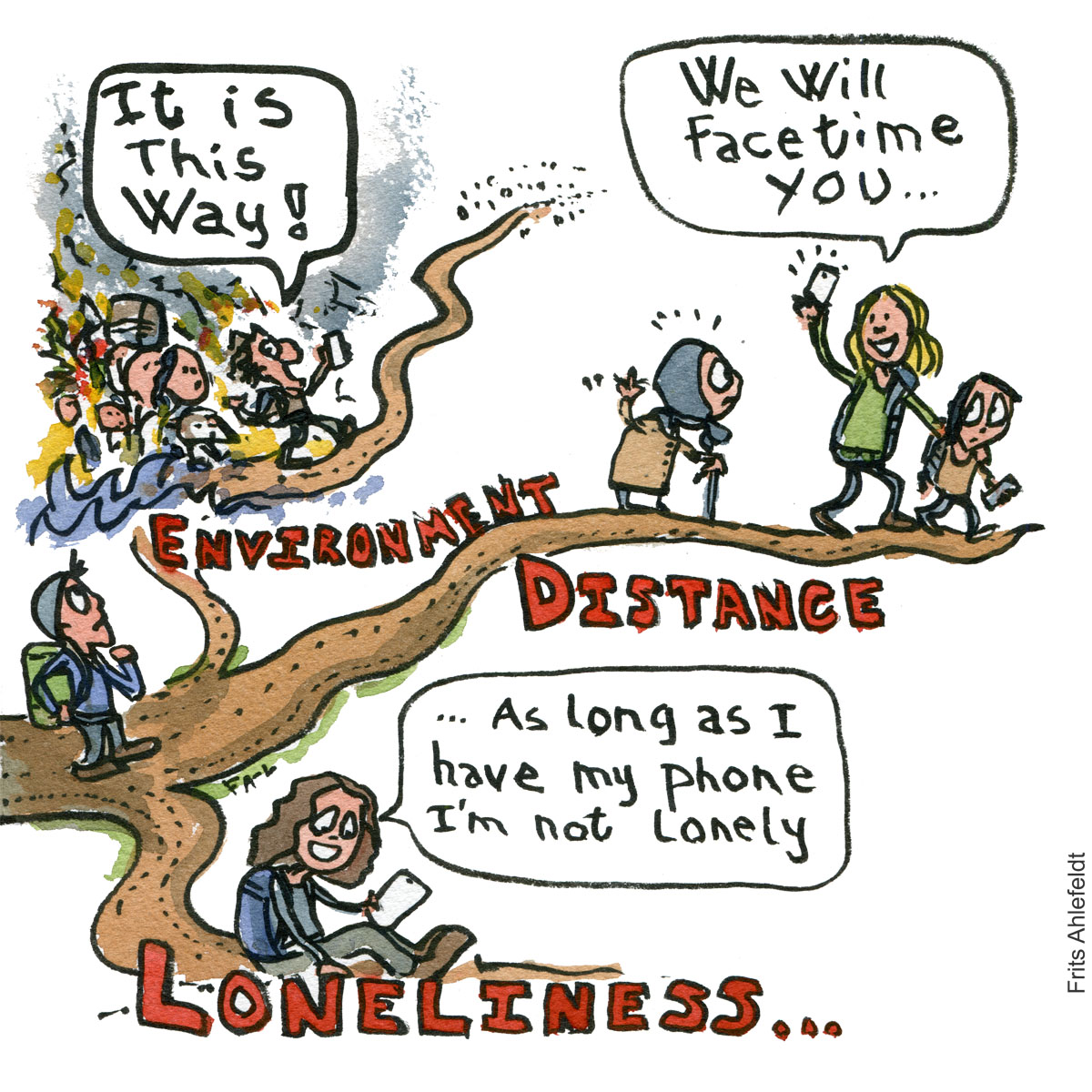 Are we on the way of becoming nomads again, drifting off into a digital reality, that detach first our minds then our bodies from our challenged physical places and lives?
New logbook story on fritsahlefeldt.com
-
#sociology #philosophy #nomads