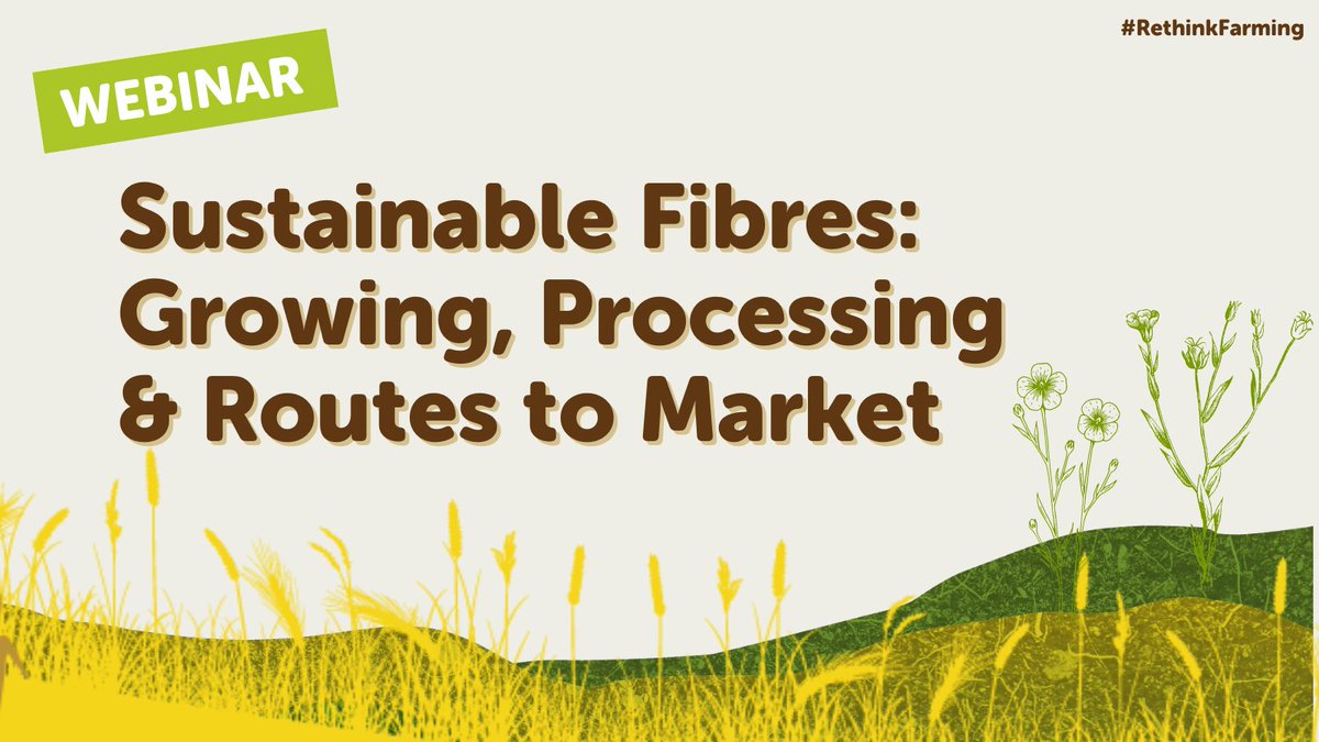 NFFNUK's tweet photo. Upcoming webinar ���

Join @LunanBayFarm, Mallon Linen and Fibreshed Ireland to hear about their approaches to sustainable fibre and textile production.

📅  Wed 26 April
🕑 6pm - 7pm
📍 Online

https://t.co/aYTKYRvX4N https://t.co/2A3L1aLZBW