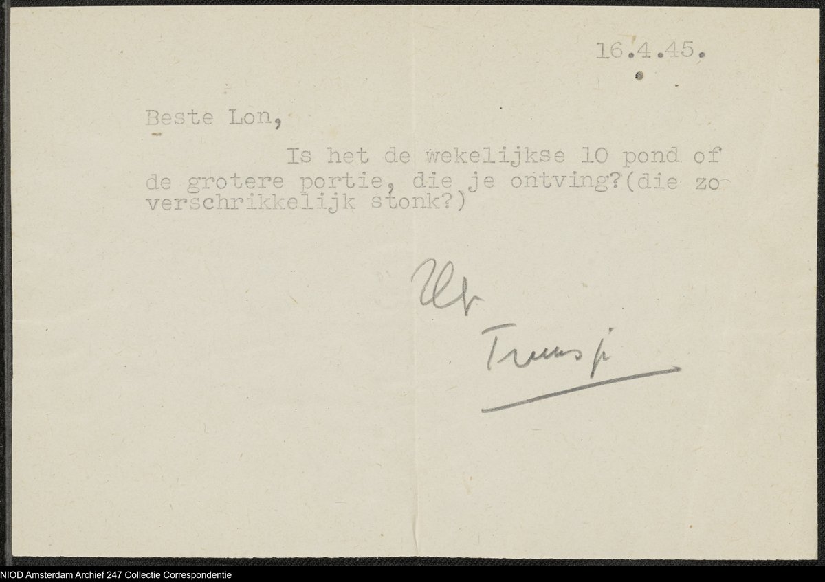 #PostbusNIOD | Tijdens de campagneweek ‘Postbus NIOD’ verschijnt er iedere dag een #blog over de waarde van oorlogsbrieven. #warletters. Vandaag schrijft onderzoeker @milanvanlange over de vele levens van een oorlogsbrief. 

🔗 Lees hier de hele blog: ow.ly/F9AL50NAMNO