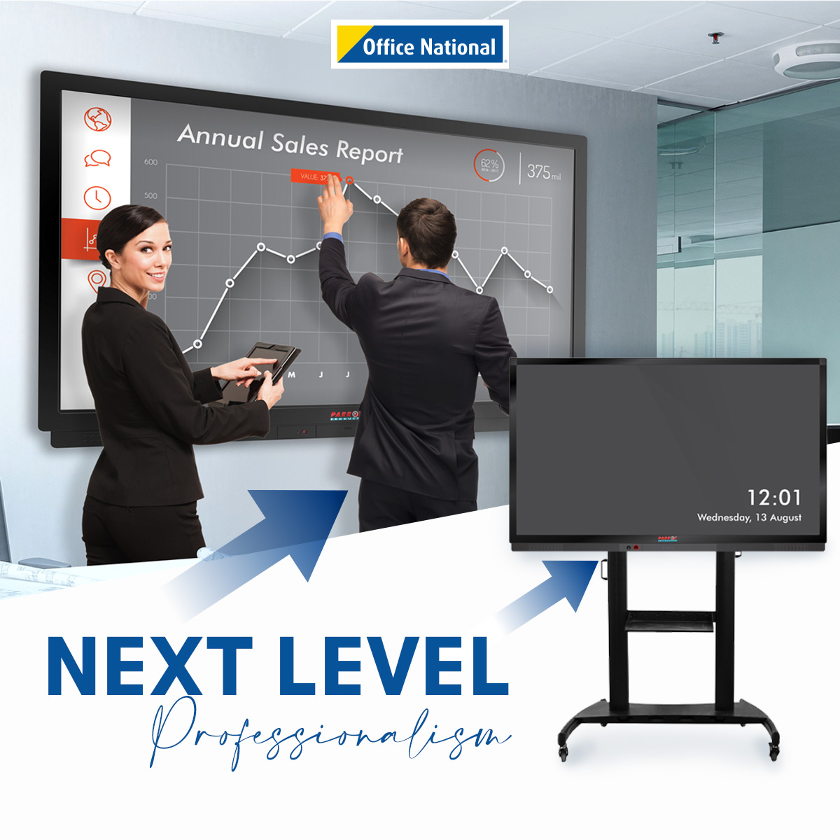 NamibiaON's tweet image. Take your presentations, lessons, and collaborative discussions to the NEXT LEVEL!

The Parrot Interactive LED Panel has a 4K multitouch screen that has infrared sensor technology that can identify up to 10 points.

Shop here: bit.ly/3zELUex

#interactivescreen