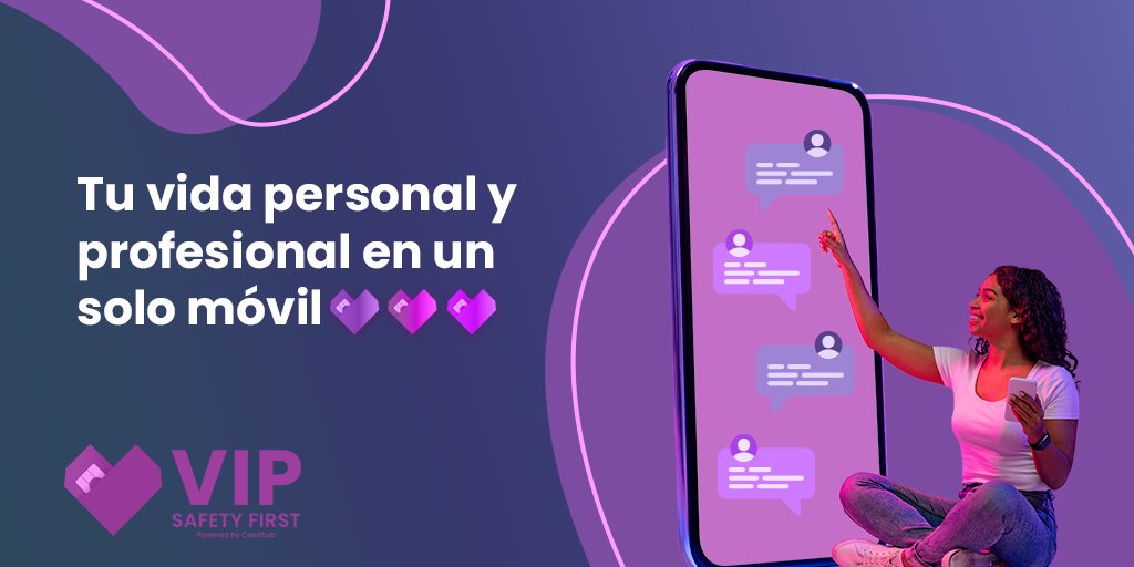 VIPSafetyFirst's tweet photo. 📱Ya no tendrás que llevar contigo dos móviles, puedes tener cuantos números quieras en un solo teléfono. VIP Safety First 💜 es ideal para emprendedoras como TÚ

#VIP4safety #VIPsafetyfirst #safetyfirst #women #Woman_Life_Freedom #cybersecurity #phone https://t.co/pjlgG2imCO