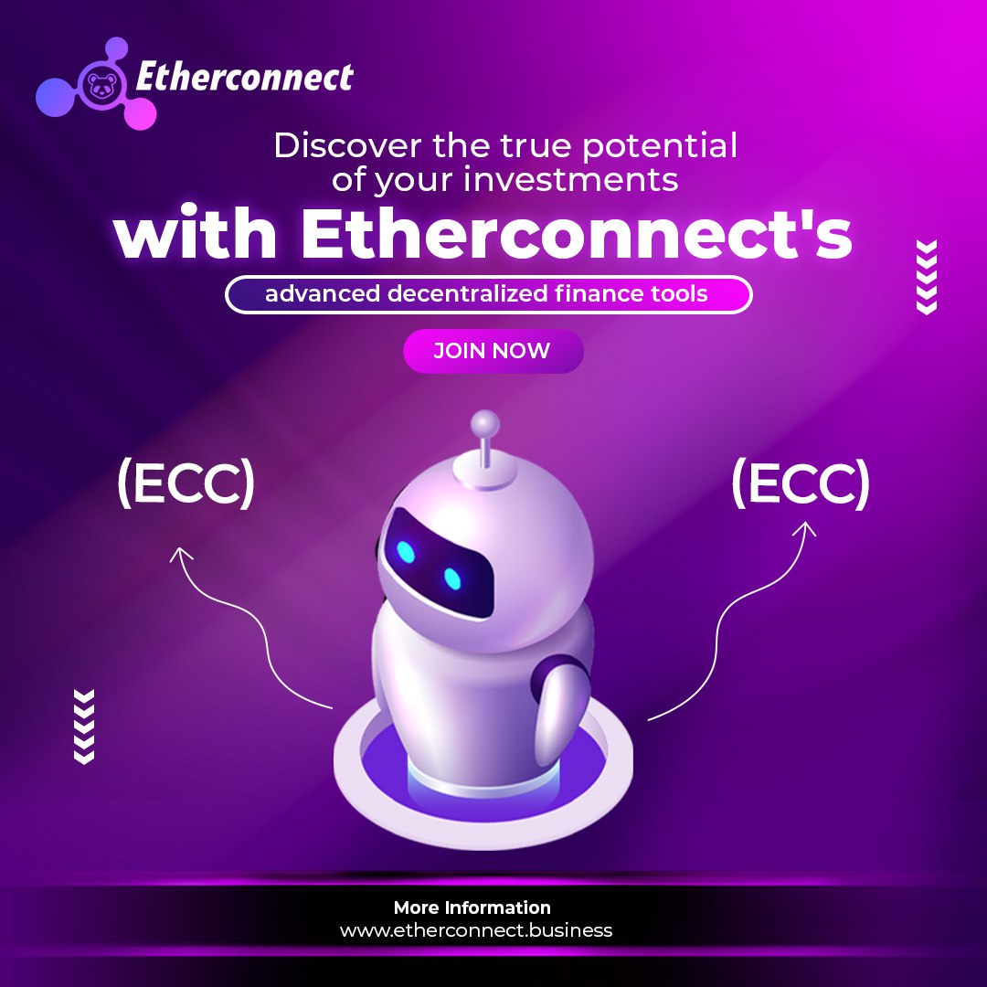 Invest in the Decentralized Finance World Into Future Growth and watch your wealth grow!!

Don't miss out on this opportunity. 

Start Today👉etherconnect.business

#ECC #Token #Stablecoin #Staking #Crypto #Decentralized  #Finance #Ecosystem #Worldwide #community