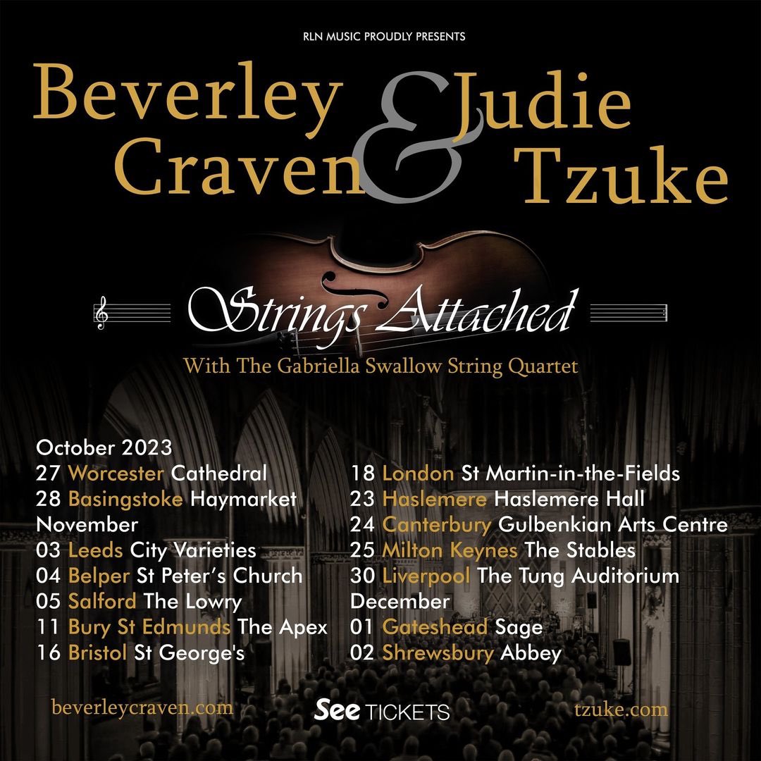 📢 ON SALE NOW 📢

@BeverleyCraven & @judietzuke - Strings Attached
🎟️Saturday 25 November | 8pm | @StablesMK 

📷Don’t miss out, get your tickets now👇
bit.ly/3zvk84n
