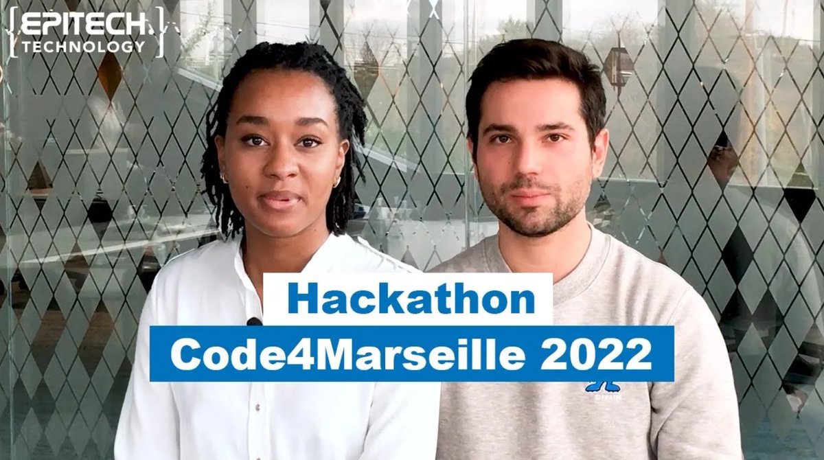 Epitech's tweet image. ⏩Retour sur le #Hackathon organisé par #Code4Marseille en novembre 2022 par notre Accompagnatrice pédagogique &amp;amp; administrative Mathilde NILOR JOSEPH et un #Alumni d’#Epitech Marseille désormais développeur chez @voyageprive, Nils PERITORE 👉swll.to/jMwZbtK