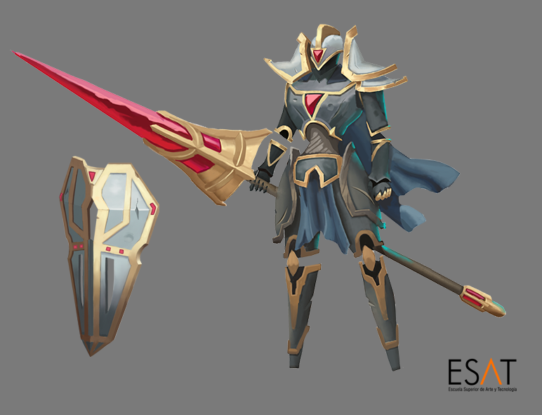 BornToRiseGame's tweet photo. Hello folks! Today we want to show you our new enemy, Lance, designed by Asier Luri from @ESAT_Valencia.

Lance was created by the 𝐀𝐫𝐜𝐚𝐧𝐢𝐬𝐭 to defend his realm from usurpers. You will find them with a shield or a spear, ready to die for their creator.

#art #gamedev https://t.co/vJBkys5xrQ