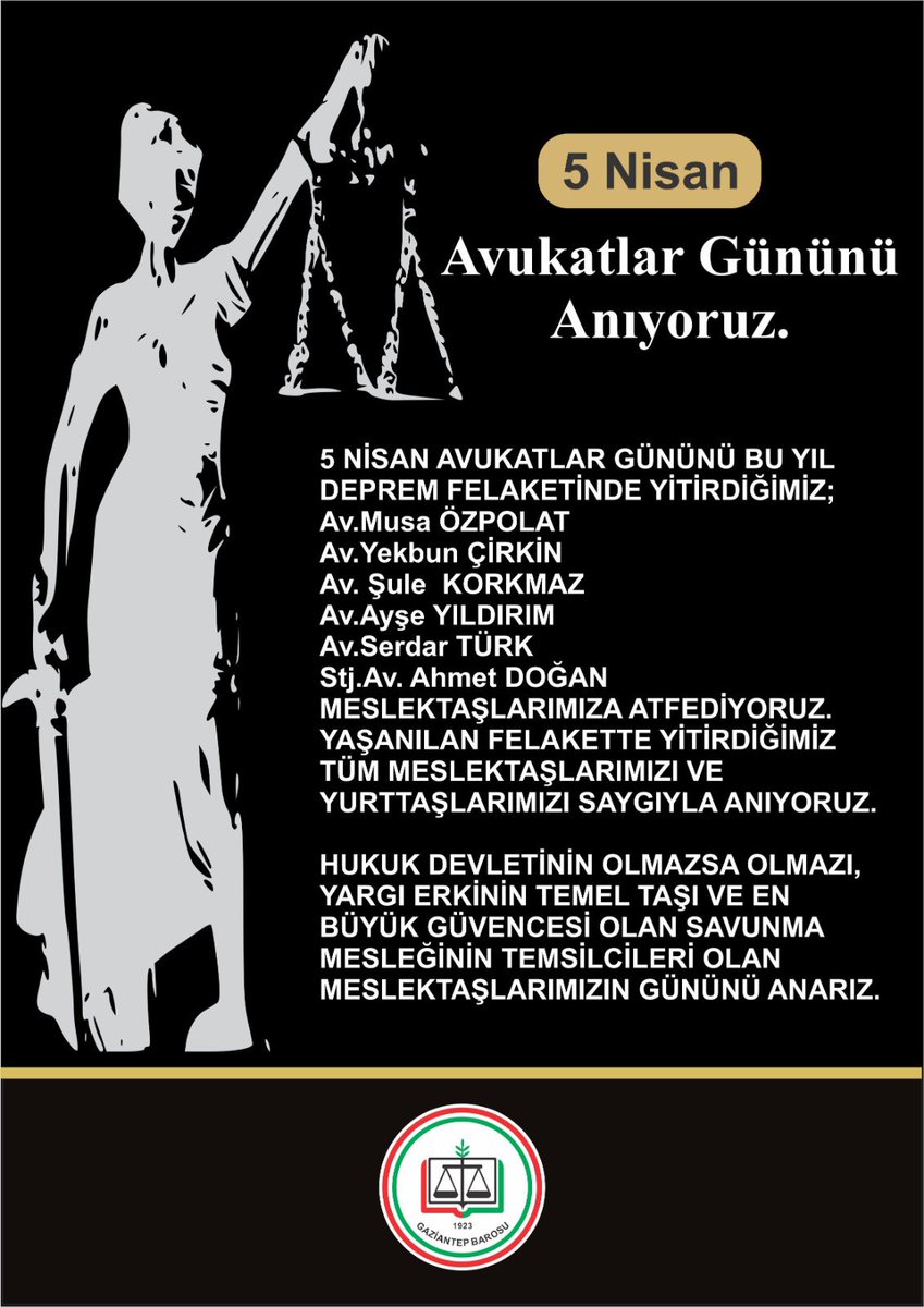 GAZİANTEP BAROSU tweet media