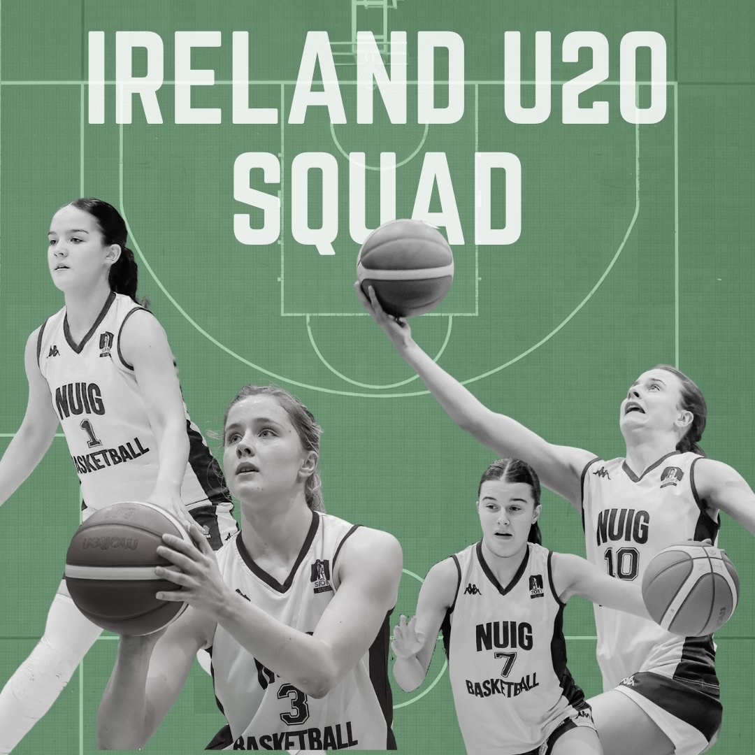 unigalwaysport's tweet photo. Congratulations to Ellie Glavin, Emma Glavin, Kara McCleane &amp; Hazel Finn on being selected for the Irish U20 Women's Basketball Squad! Your hard work and dedication to the sport have paid off, and we can't wait to see you represent @uniofgalway and Ireland on and off the court 🏀 https://t.co/gLeD07S9Va