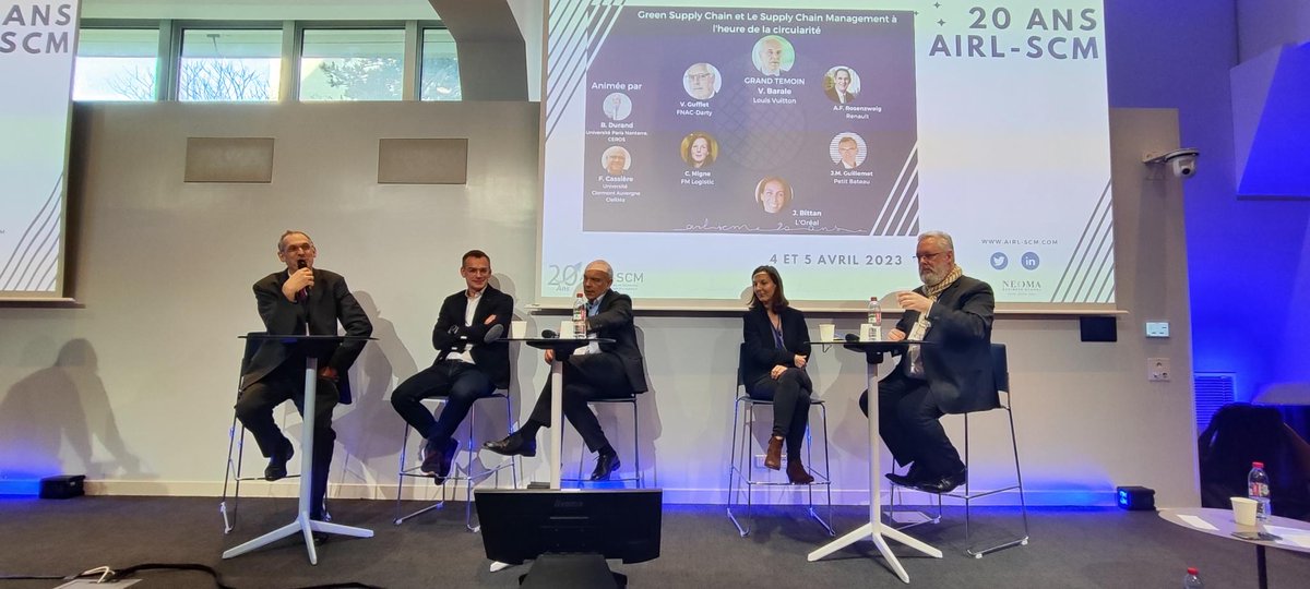 La circularité, c'est aussi penser la réactivité pour ne pas produire le bien inutile et adopter une conception par les flux très en amont, vers une logistique totale et intégrée de la conception à la valorisation des co-produits #20ansAIRL