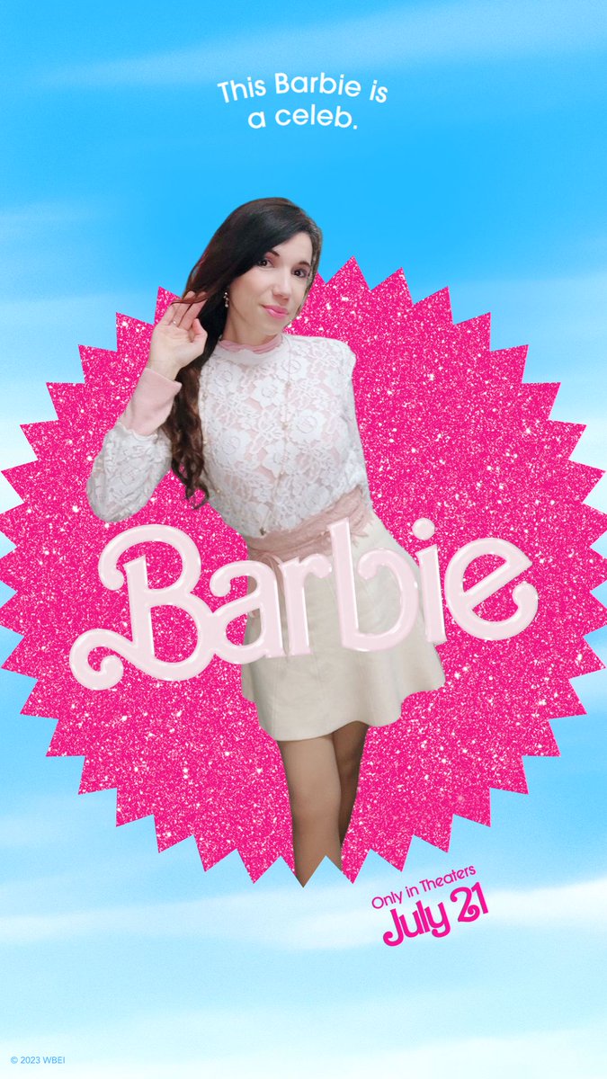 Moi aussi je suis une #Barbie 
Trop hâte d'être en juillet pour voir le film #BarbieTheMovie : ça promet des belles tranches de rigolade XD