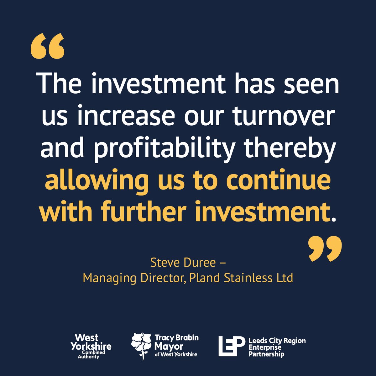 Pland Stainless Ltd. increased their turnover by 9% in just four months with our productivity support.

Applications now open for your business to do the same.

Apply today at the-lep.com/contact-us/