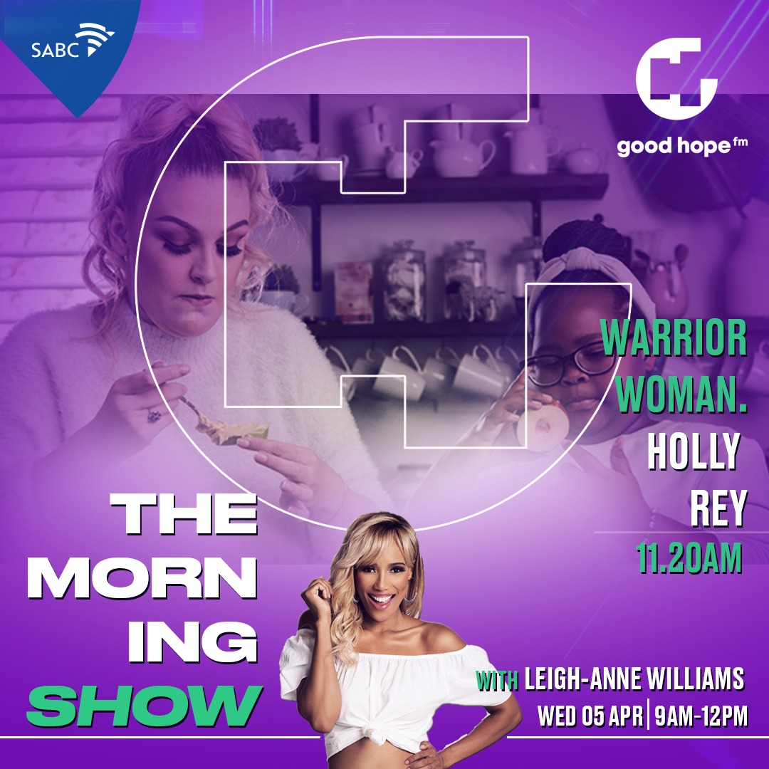 SABC3's tweet photo. Catch @Hollyreymusic from Baking With The Reys LIVE on @GoodHopeFM now!
#BWTR
#S3OpenUp
#OpenUpNewWorlds https://t.co/6mRGo7dCWm