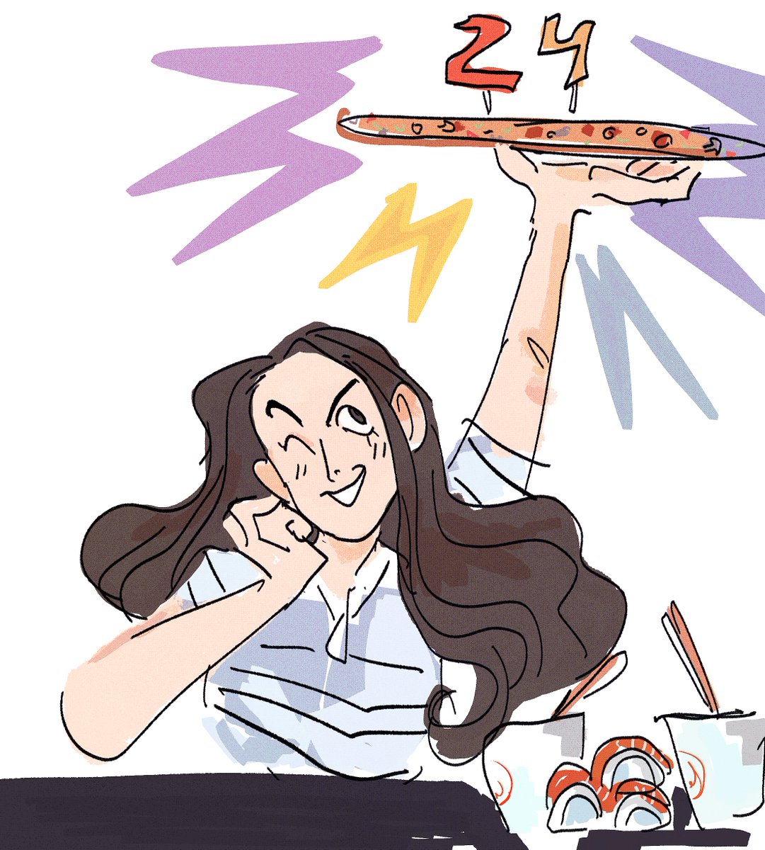 it's my birthday today!
if you want to happy birthday me then just like or retweet my artworks (or write a kind word 😯) i will be very happy
or read my silly luzeni fanfic!!
if you are reading this tweet have eat a delicious meal for me today