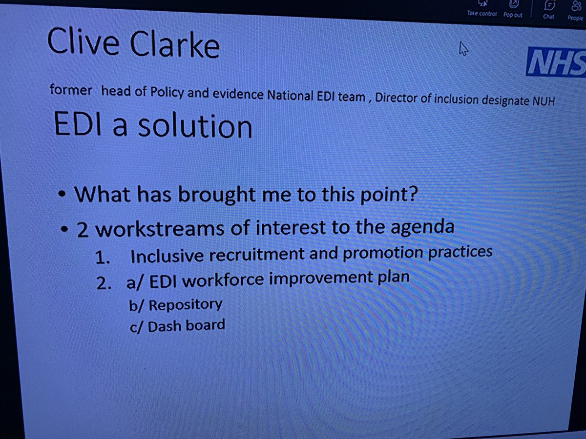 olgalwalters's tweet photo. @NHSMidlands & East of England #WRESExperts Guest speaker @CliveCl73656040 “EDI A Solution” @BSoLCNO @TimJPCouchman @dianabelfon #PaulSingh @malikubs @dianabelfon @JacynthIvey @BSol_ICS https://t.co/0r6SdcBiv0