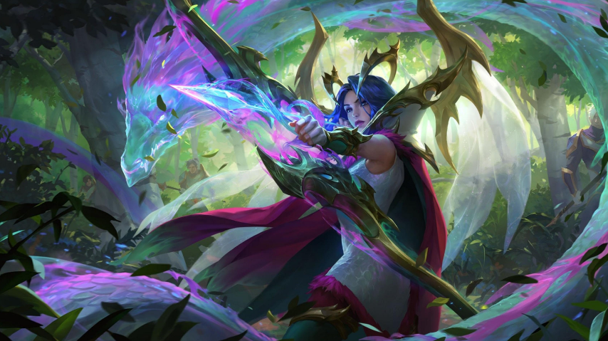 SteffenHyperK's tweet image. 🔥New season. New #LoR skin giveaway🔥
This time: Fae Dragon Ashe!👀

How to enter: 
🔄retweet
↪️follow me @SteffenHyperK 
💟like

➡️Giveaway ends on 23.04.2023⬅️
(15 skins are winnable, skin receive at May 10th)

Good luck everyone!🍀