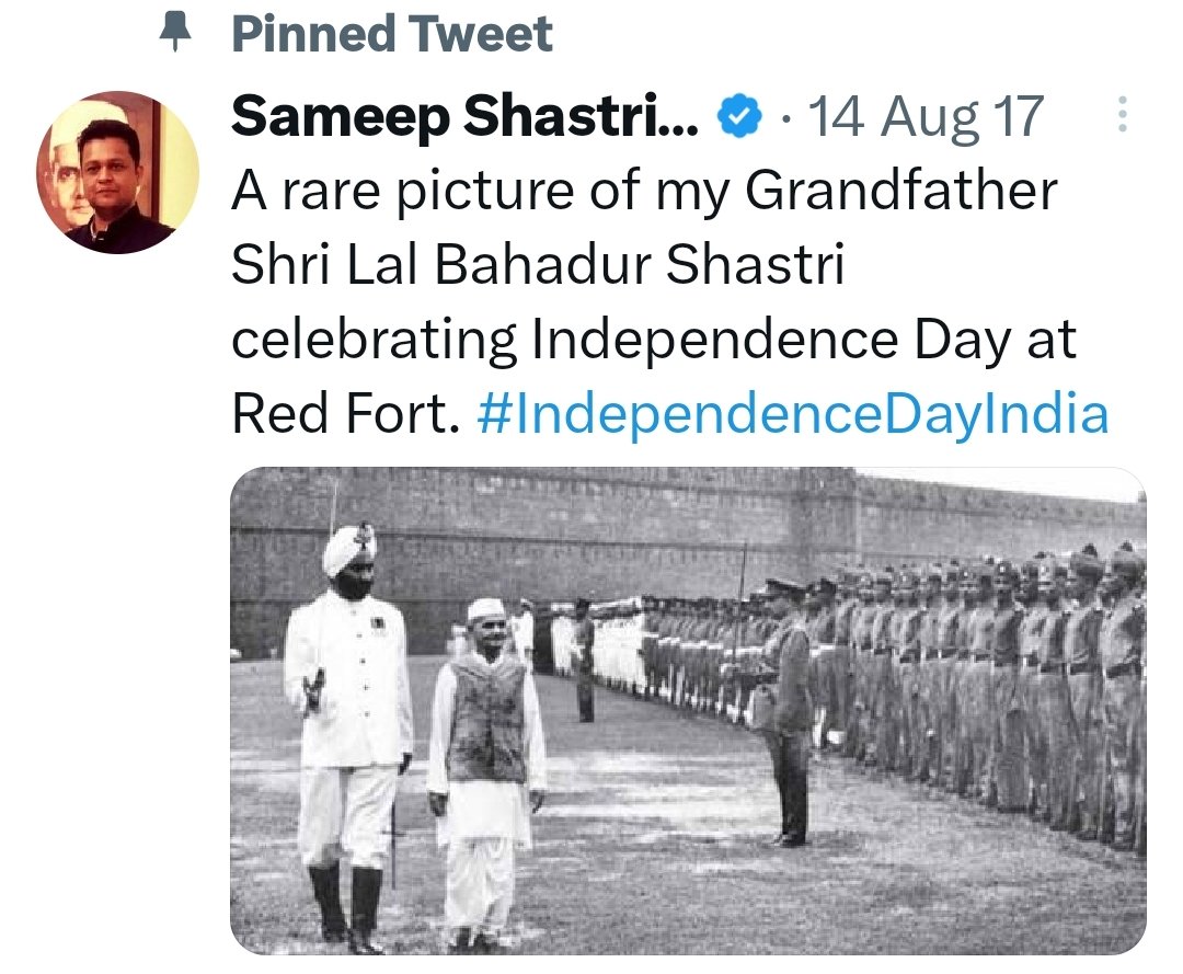 Former indian Prime Minister Late Sh Lal bahadur shastri's Grandson Sameep Shastri also doing #Pinetwork Mining 
<a href="/jatinderKhichy2/">𝐸r. ℝ𝕒𝕙𝕦𝕝 ℼ ⬡ Ω</a> <a href="/jatingupta0003/">Jatin Gupta</a> <a href="/7_kirans/">Shanaya</a> <a href="/Rakesh29029/">k kk.</a> <a href="/ShibuKGeorge09/">ShibuKGeorge</a>
