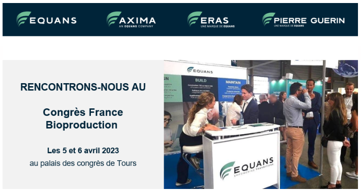 Equans_France's tweet image. [Congrès France Bioproduction] 🚩
Venez échanger avec nos experts #ERAS, #Pierre_Guérin, #Axima &amp;amp; #Equans sur nos solutions répondant aux enjeux de la filière bioproduction. 🧪

➡️ RDV stand 19 pour parler ingénierie, installation &amp;amp; maintenance des infrastructures industrielles.