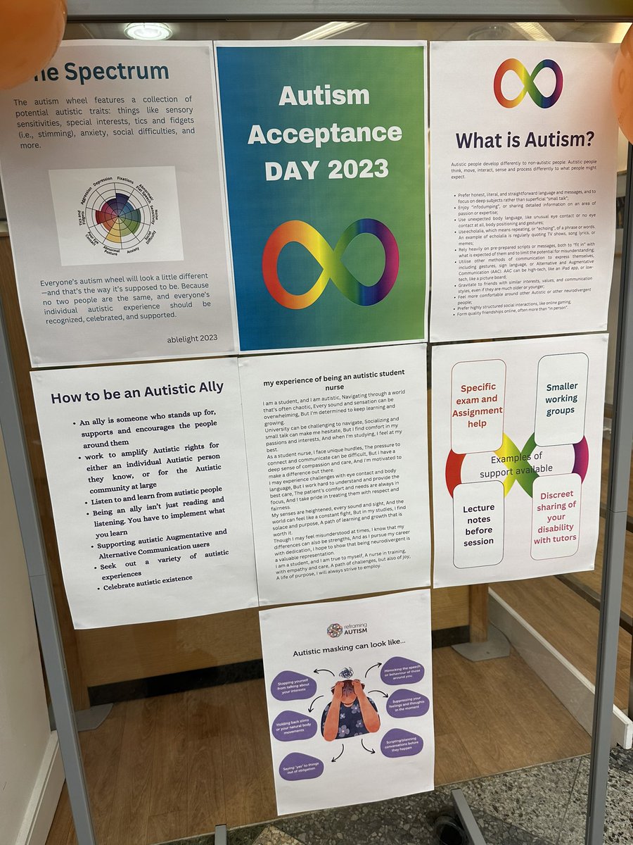 Thank you @BoltonUni for displaying my poem and for the up to date information on your display. ☺️
#AutismAcceptance #AutismAwareness