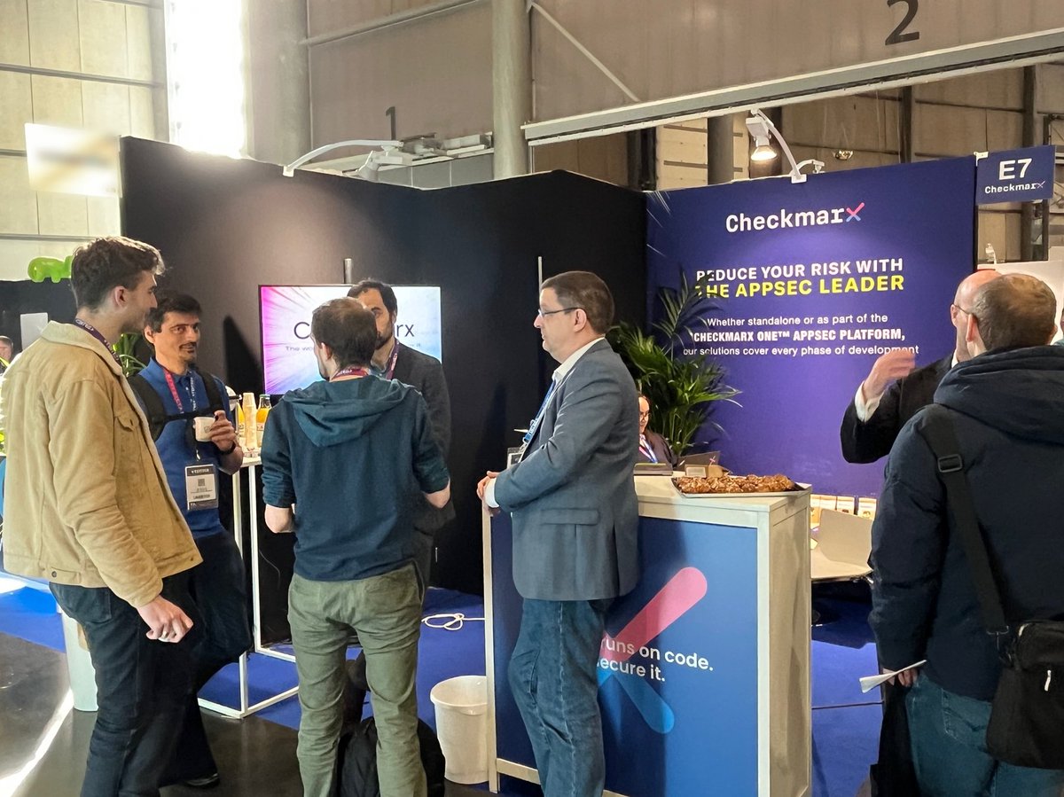 Checkmarx's tweet photo. 📢Are you at #FIC2023 looking for ways to shift your security everywhere across the SDLC? Meet our team at 𝗕𝗼𝗼𝘁𝗵 𝗘𝟳 and let us show you how a platform-based approach serves you best.
#CheckmarxSecurity #AppSec #ShiftEverywhere @FIC_eu https://t.co/vIcohahe3L