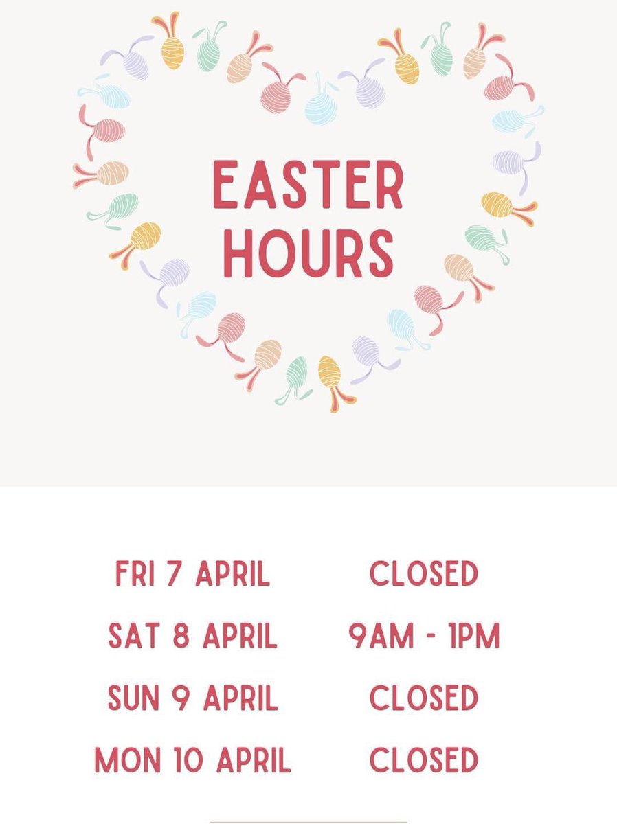The Easter weekend is nearly upon us, and we hope everyone has a wonderful time If you need to collect an item please note our opening hours 
We hope everyone enjoys #knutsfordbunnyhop on Saturday too. A lovely Easter tradition in  #knutsford 
#prestbury #alderleyedge