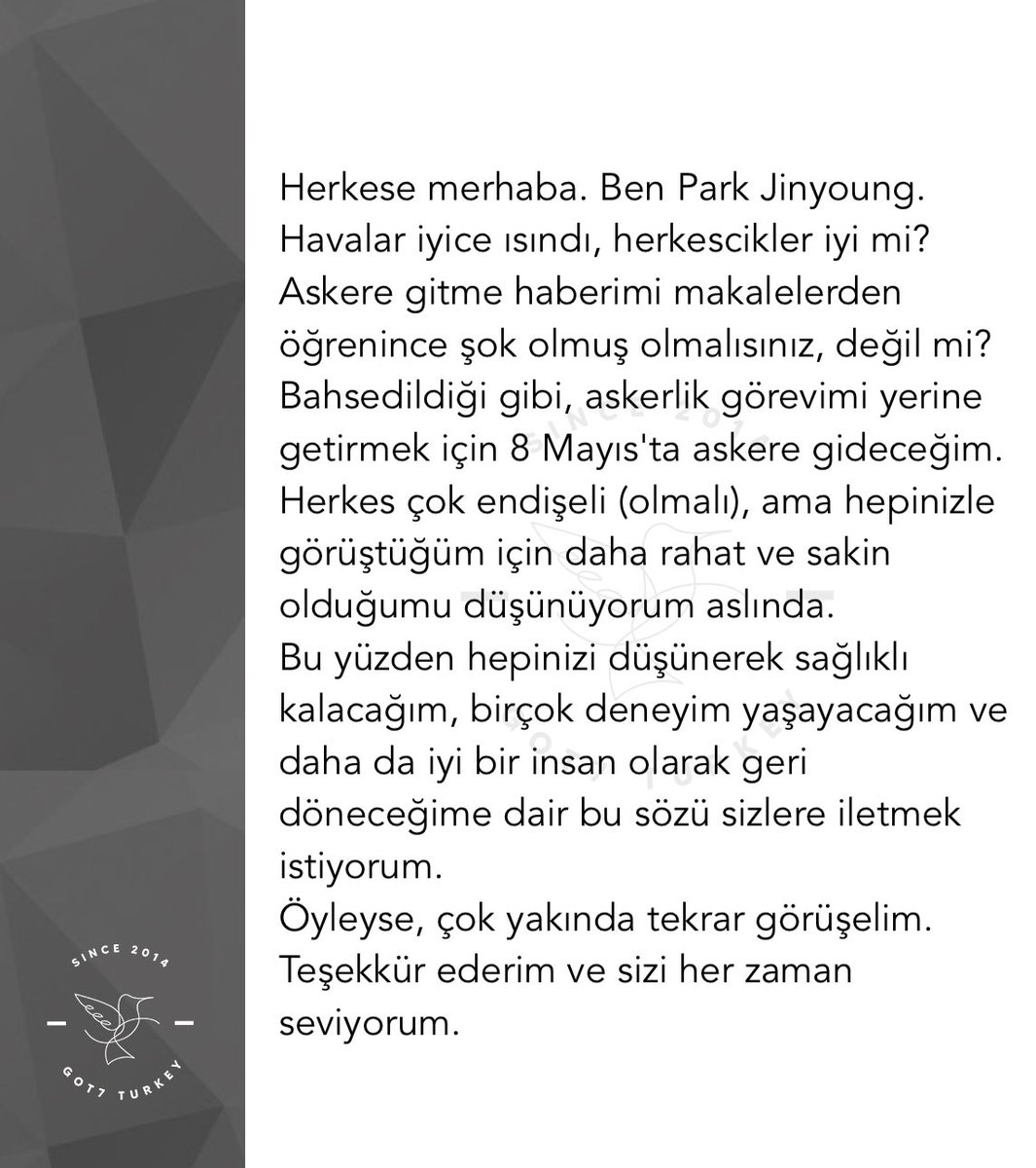 got7turkey's tweet image. [050423] Jinyoung Instagram Hikaye Güncellemesi ~ 

😢🫡 

#Jinyoung #진영 #박진영 @JINYOUNG #GOT7 #갓세븐 @GOT7