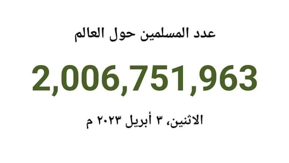 iTheIrfanwani's tweet photo. Global Muslim population. 

#اللهم_بارك https://t.co/J6BGszTVy3
