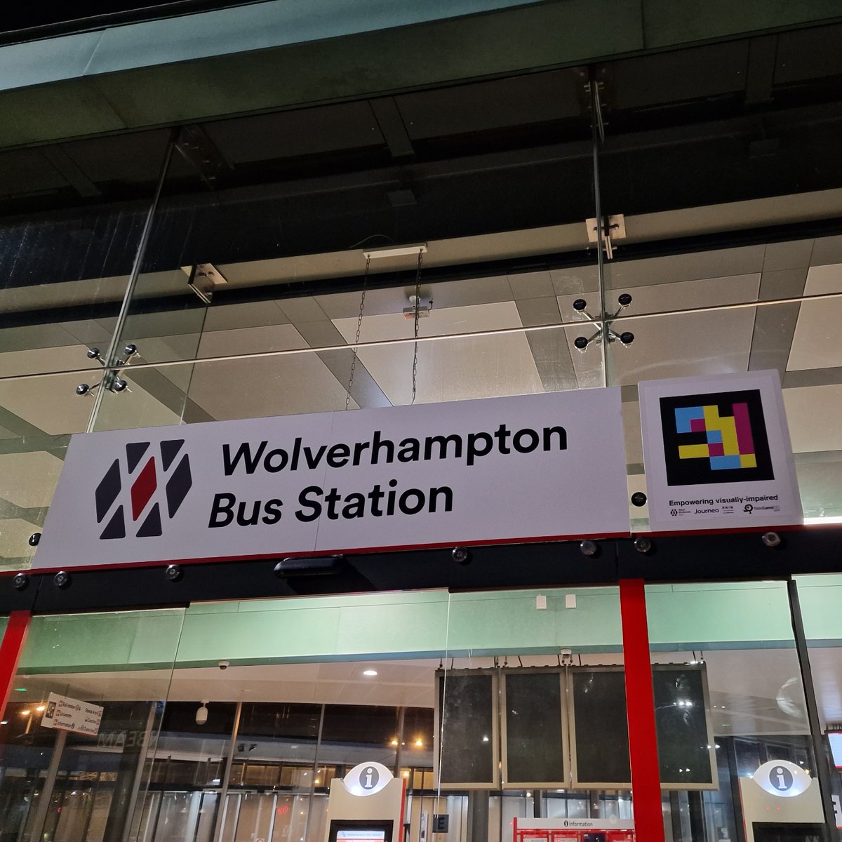 JourneoPLC's tweet image. Working with @RNIB, @TransportForWM and @WestMids_CA have launched a trial of new @navilens  #TransportTechnology in #Wolverhampton, making the Bus Station there the most accessible transport hub in the UK.
