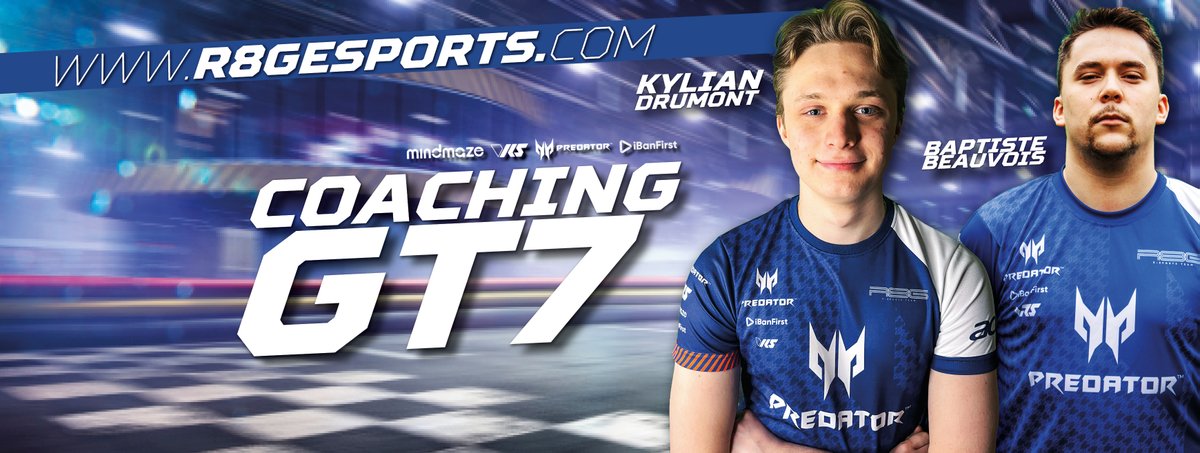 r8gesports's tweet photo. R8G is happy to launch a Gran Turismo 7 Coaching Service with our two champions @KylianDrumont & @B_Beauvois2 Wanna learn and progress with the best?➡️ https://t.co/N3zsSlw2zG
#esports #simracing #GT7 #kyliandrumont #tsutsu #baptistebeauvois #coacing https://t.co/Wtl9vOvfgj