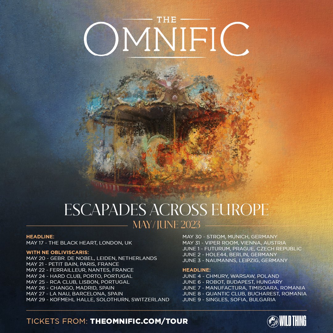 ESCAPADES ACROSS EUROPE Hey EU + UK, we’re bringing the BASS to a city near you! We will be starting our tour with an exclusive London headline show with very special guests WALKWAYS, and headline dates through Eastern Europe. Tickets available now: theomnific.com/tour