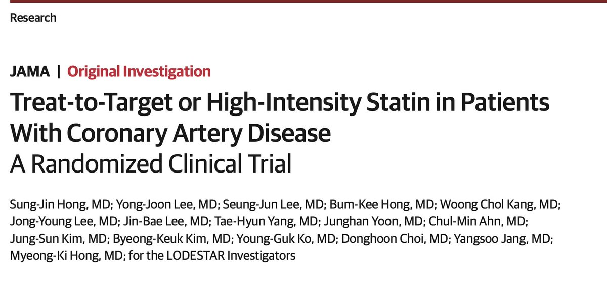 Treat to Target or High Intensity Statin in Patients With Coronary Treat to Target or High Intensity Statin in Patients With Coronary