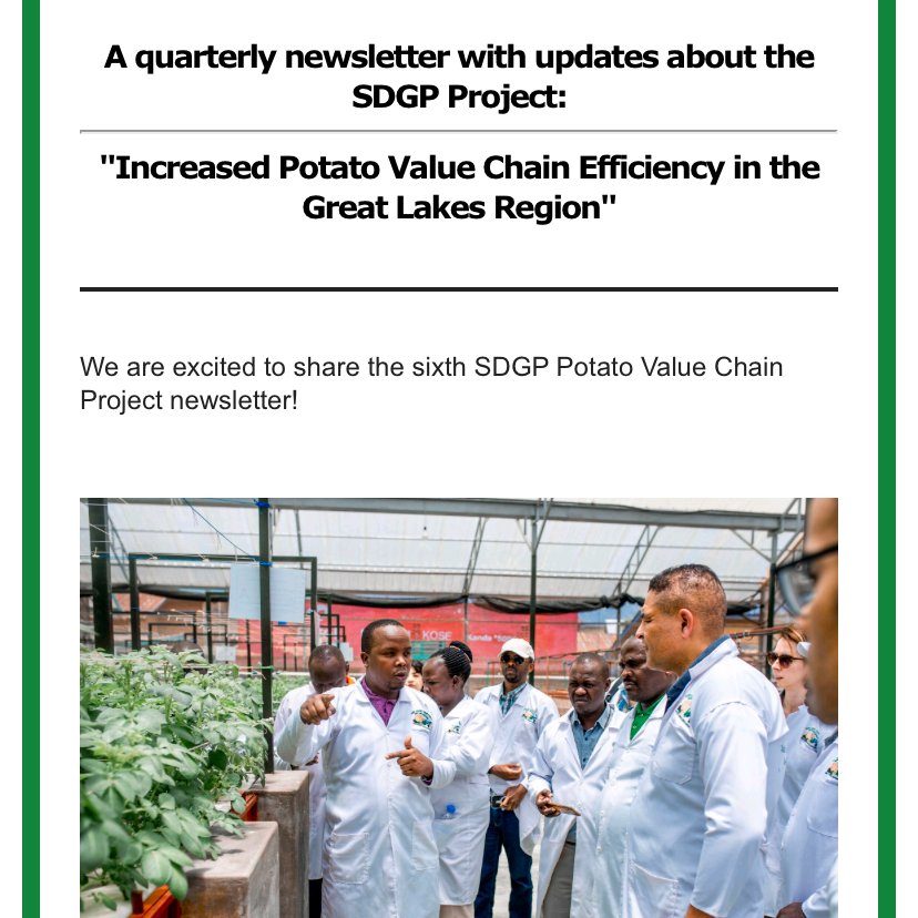 We’re excited to share with you the #SDGP potato Project newsletter featuring some of the latest news and updates on our progress, as well as success stories from the farmers that have been part of this journey. 
Enjoy the reading!

surl.li/gcmmt 

#SDG2 #SDG17